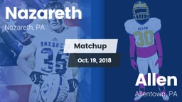 Matchup: Nazareth  vs. Allen  2018