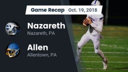 Recap: Nazareth  vs. Allen  2018