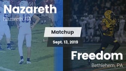Matchup: Nazareth  vs. Freedom  2019