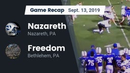 Recap: Nazareth  vs. Freedom  2019