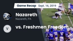 Recap: Nazareth  vs. vs. Freshmen Freedom 2019