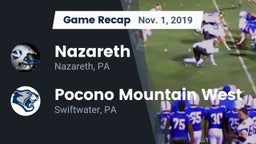 Recap: Nazareth  vs. Pocono Mountain West  2019