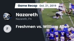 Recap: Nazareth  vs. Freshmen vs. William Allen 2019