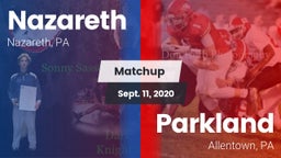 Matchup: Nazareth  vs. Parkland  2020