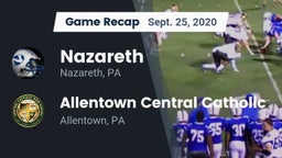 Recap: Nazareth  vs. Allentown Central Catholic  2020