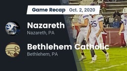 Recap: Nazareth  vs. Bethlehem Catholic  2020