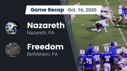 Recap: Nazareth  vs. Freedom  2020