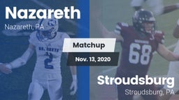 Matchup: Nazareth  vs. Stroudsburg  2020