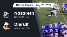 Recap: Nazareth  vs. Dieruff  2022