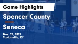 Spencer County  vs Seneca  Game Highlights - Nov. 28, 2023