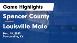 Spencer County  vs Louisville Male  Game Highlights - Dec. 19, 2023