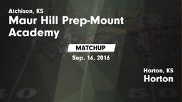 Matchup: Maur Hill Prep-Mount vs. Horton  2016