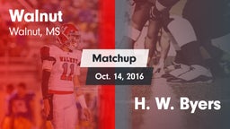 Matchup: Walnut vs. H. W. Byers 2016