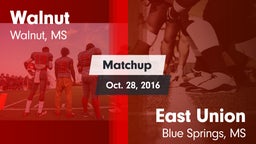Matchup: Walnut vs. East Union  2016