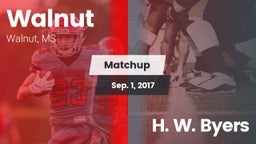 Matchup: Walnut vs. H. W. Byers 2017