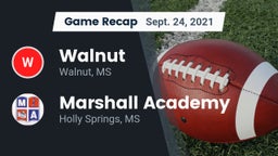 Recap: Walnut  vs. Marshall Academy  2021