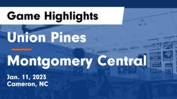 Union Pines  vs Montgomery Central  Game Highlights - Jan. 11, 2023