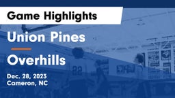 Union Pines  vs Overhills  Game Highlights - Dec. 28, 2023