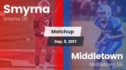 Matchup: Smyrna  vs. Middletown  2017