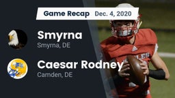 Recap: Smyrna  vs. Caesar Rodney  2020