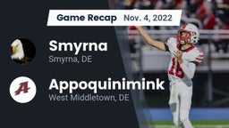 Recap: Smyrna  vs. Appoquinimink  2022