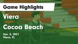 Viera  vs Cocoa Beach  Game Highlights - Jan. 5, 2021