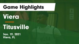 Viera  vs Titusville  Game Highlights - Jan. 19, 2021