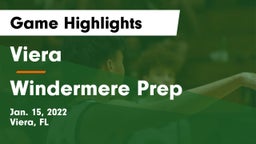 Viera  vs Windermere Prep  Game Highlights - Jan. 15, 2022