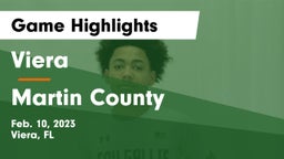 Viera  vs Martin County  Game Highlights - Feb. 10, 2023