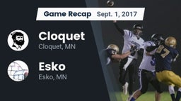 Recap: Cloquet  vs. Esko  2017