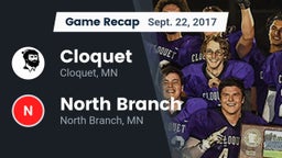 Recap: Cloquet  vs. North Branch  2017
