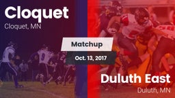 Matchup: Cloquet  vs. Duluth East  2017