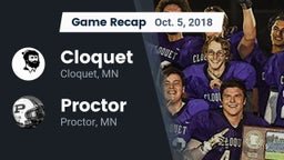 Recap: Cloquet  vs. Proctor  2018