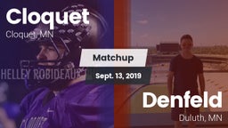 Matchup: Cloquet  vs. Denfeld  2019