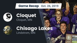 Recap: Cloquet  vs. Chisago Lakes  2019