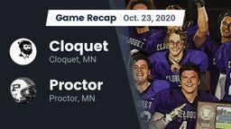 Recap: Cloquet  vs. Proctor  2020