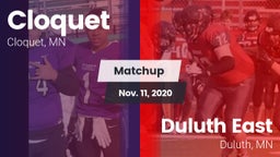 Matchup: Cloquet  vs. Duluth East  2020