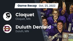 Recap: Cloquet  vs. Duluth Denfeld  2022