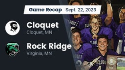 Recap: Cloquet  vs. Rock Ridge  2023