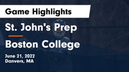 St. John's Prep vs Boston College  Game Highlights - June 21, 2022