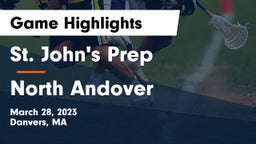 St. John's Prep vs North Andover  Game Highlights - March 28, 2023