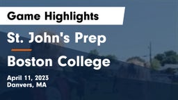 St. John's Prep vs Boston College  Game Highlights - April 11, 2023