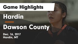 Hardin  vs Dawson County  Game Highlights - Dec. 16, 2017