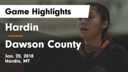 Hardin  vs Dawson County  Game Highlights - Jan. 20, 2018