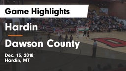 Hardin  vs Dawson County  Game Highlights - Dec. 15, 2018
