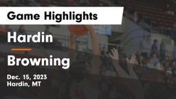 Hardin  vs Browning  Game Highlights - Dec. 15, 2023