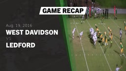 Recap: West Davidson  vs. Ledford  2016