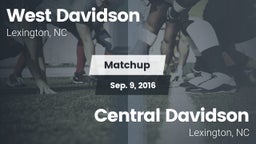 Matchup: West Davidson High vs. Central Davidson  2016