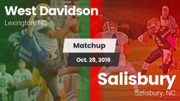 Matchup: West Davidson High vs. Salisbury  2016