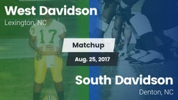 Matchup: West Davidson High vs. South Davidson  2017